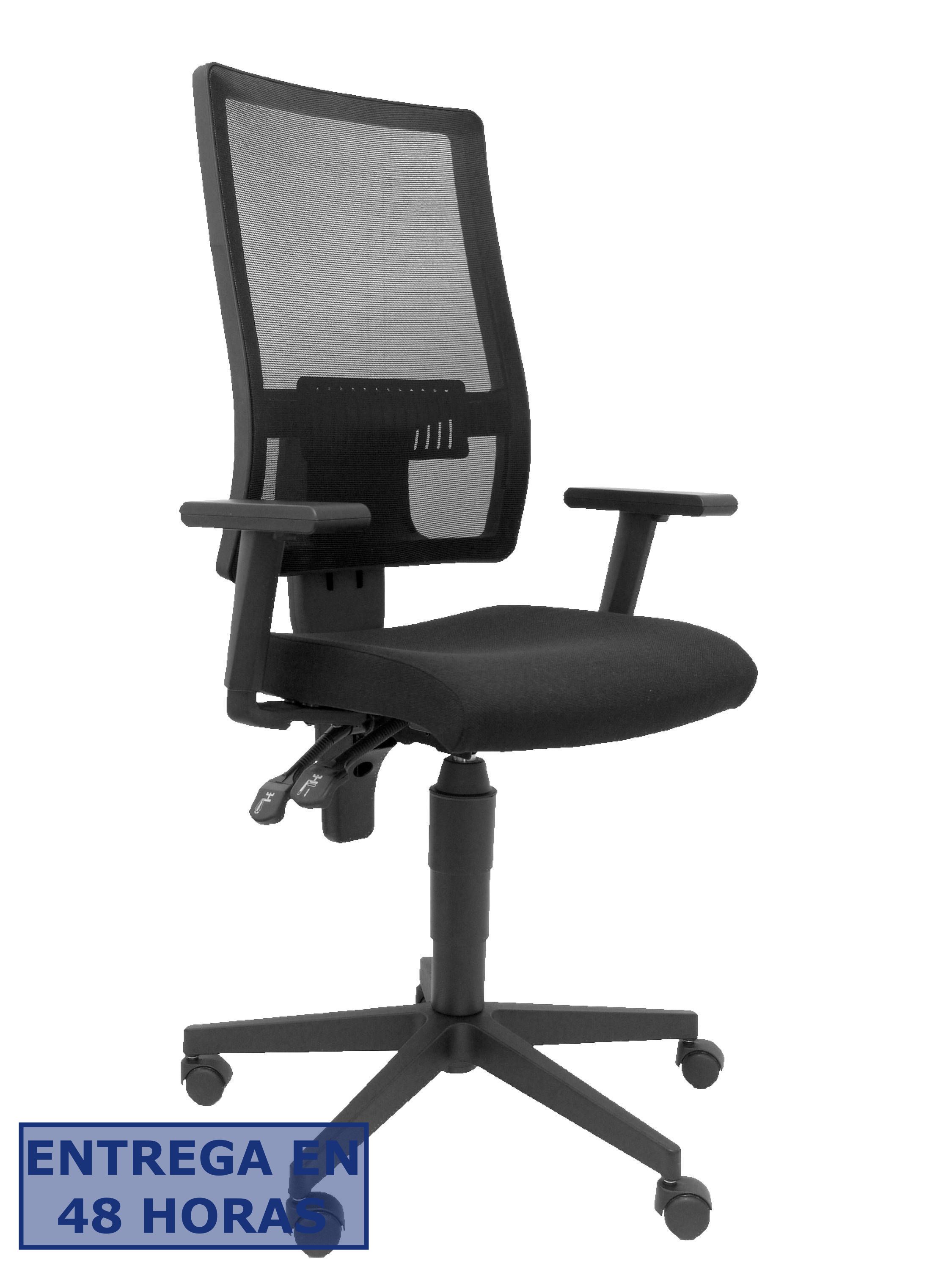 PIQUERAS Y CRESPO NOWY STYL Silla Taktik respaldo malla negro asiento aran negro