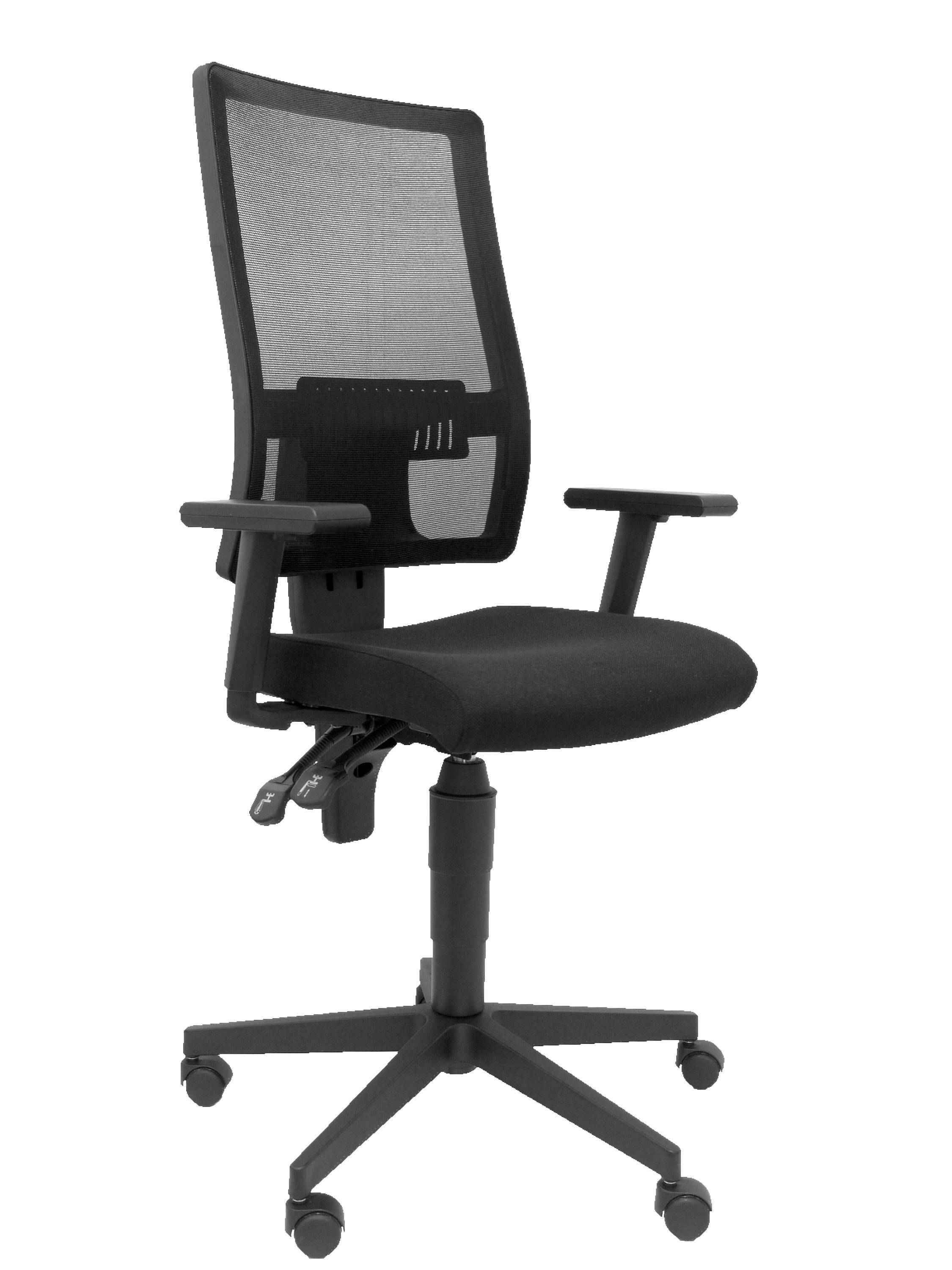 PIQUERAS Y CRESPO NOWY STYL Silla Taktik respaldo malla negro asiento aran negro