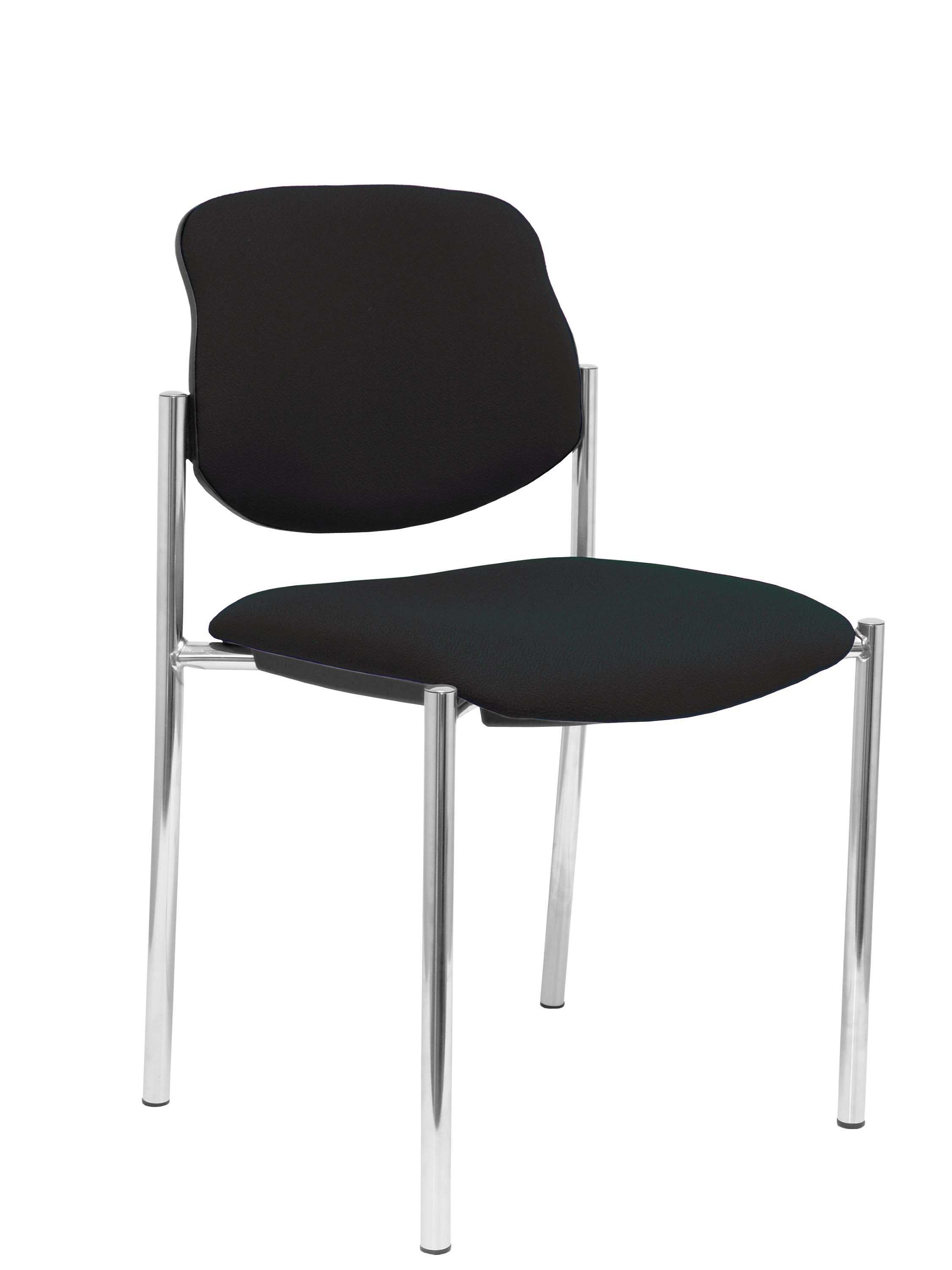 PIQUERAS Y CRESPO NOWY STYL Silla fija Styl bali negro chasis cromo