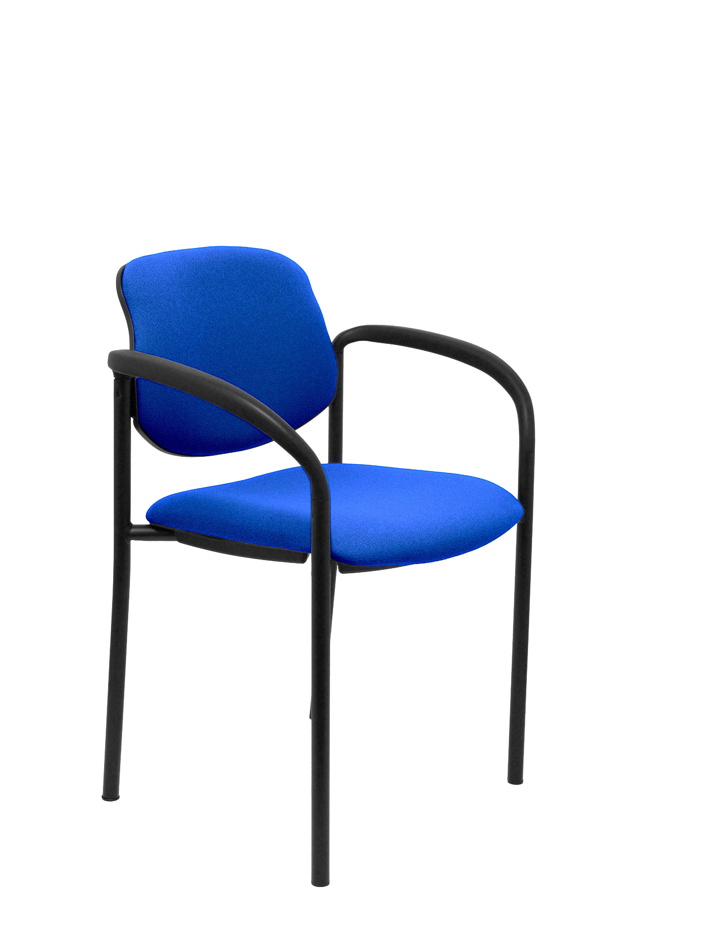 PIQUERAS Y CRESPO NOWY STYL Silla fija Styl bali azul marino chasis negro con brazos