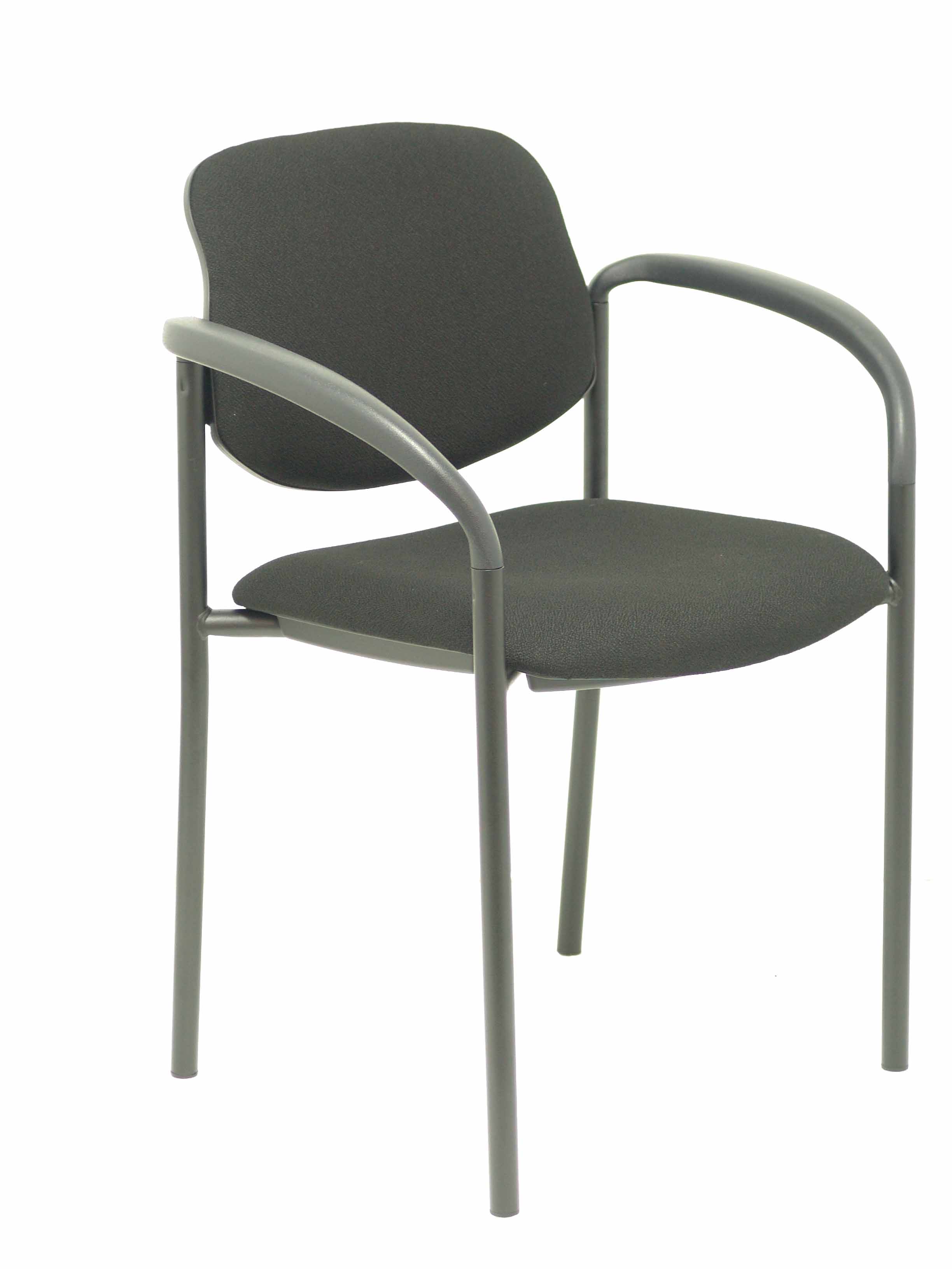 PIQUERAS Y CRESPO NOWY STYL Silla fija Styl bali negro chasis negro con brazos