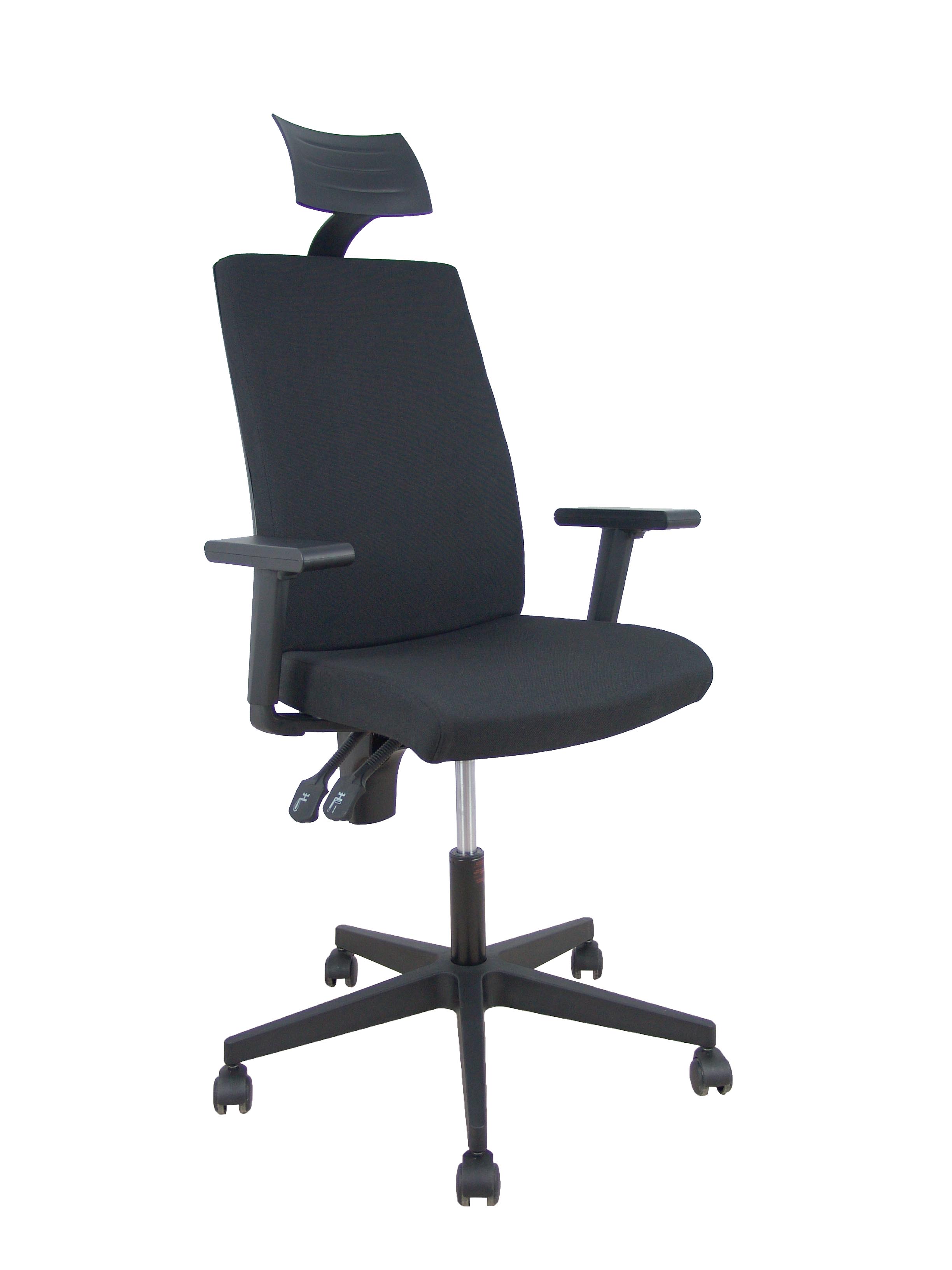 PIQUERAS Y CRESPO NOWY STYL Silla I-Line aran negro con brazos regulables con cabecero.
