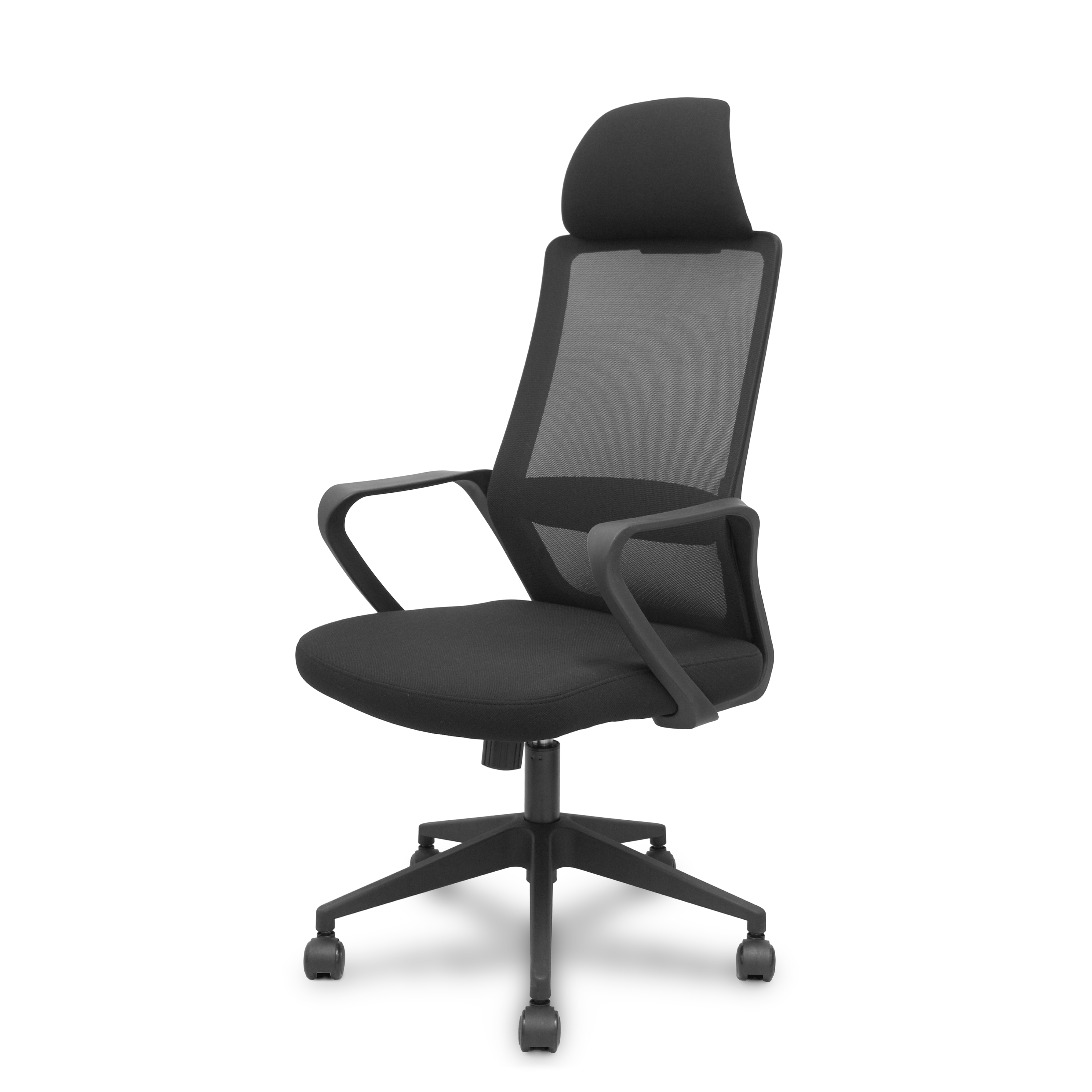 PIQUERAS Y CRESPO FOROL Silla Pro534 negra respaldo malla negro asiento tela negro base piramidal negra ruedas nailon