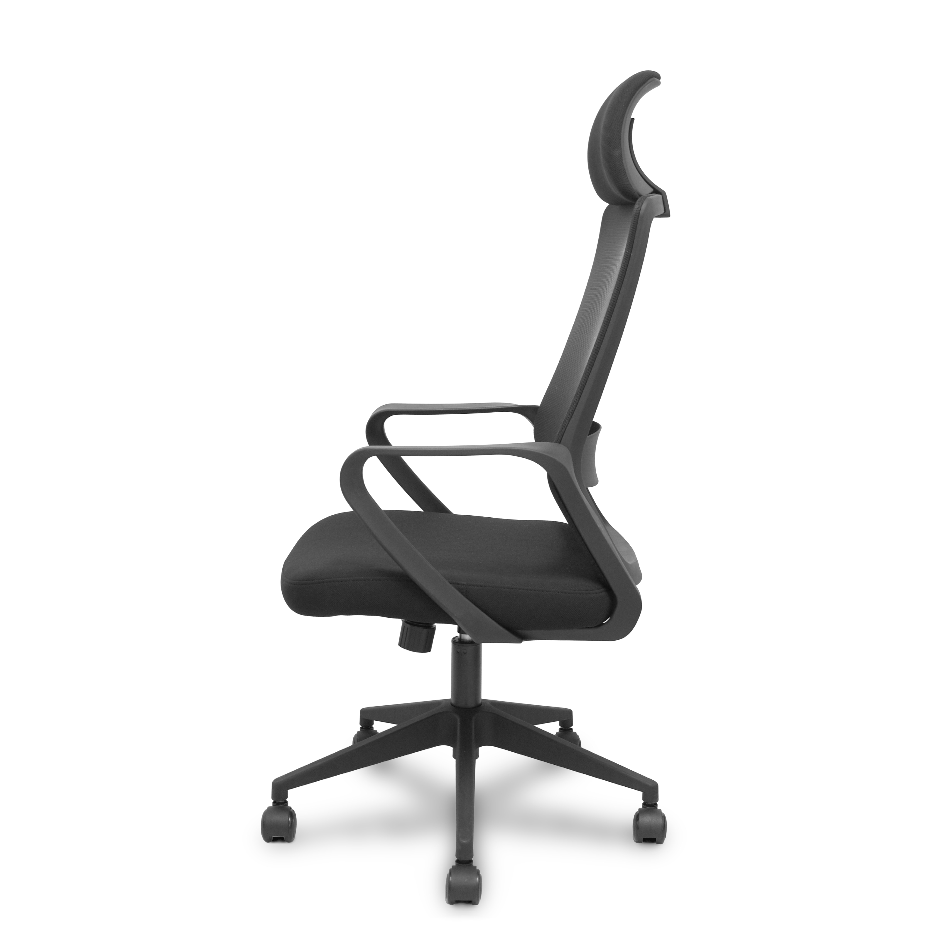 PIQUERAS Y CRESPO FOROL Silla Pro534 negra respaldo malla negro asiento tela negro base piramidal negra ruedas nailon