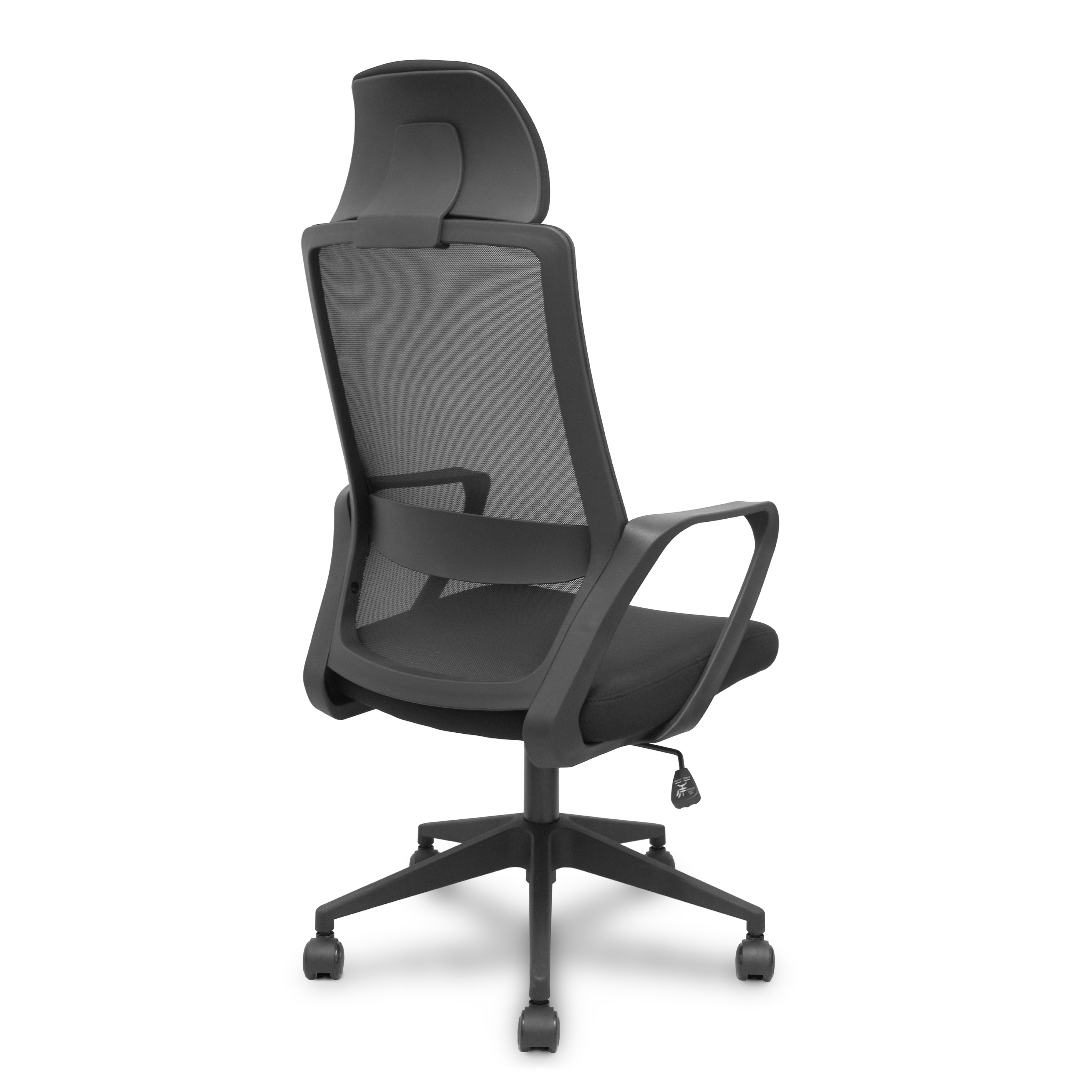 PIQUERAS Y CRESPO FOROL Silla Pro534 negra respaldo malla negro asiento tela negro base piramidal negra ruedas nailon