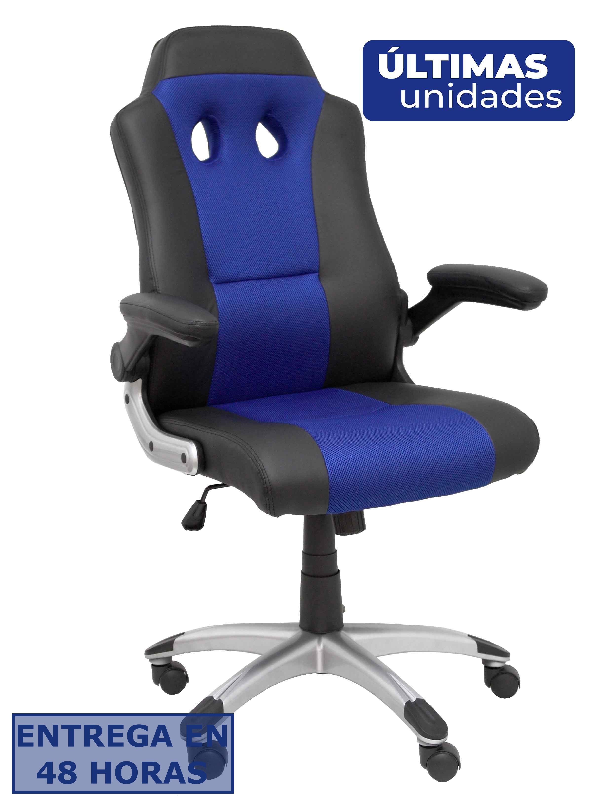 PIQUERAS Y CRESPO Silla gaming Talave similpiel negro y azul ¡Ultimas unidades!!