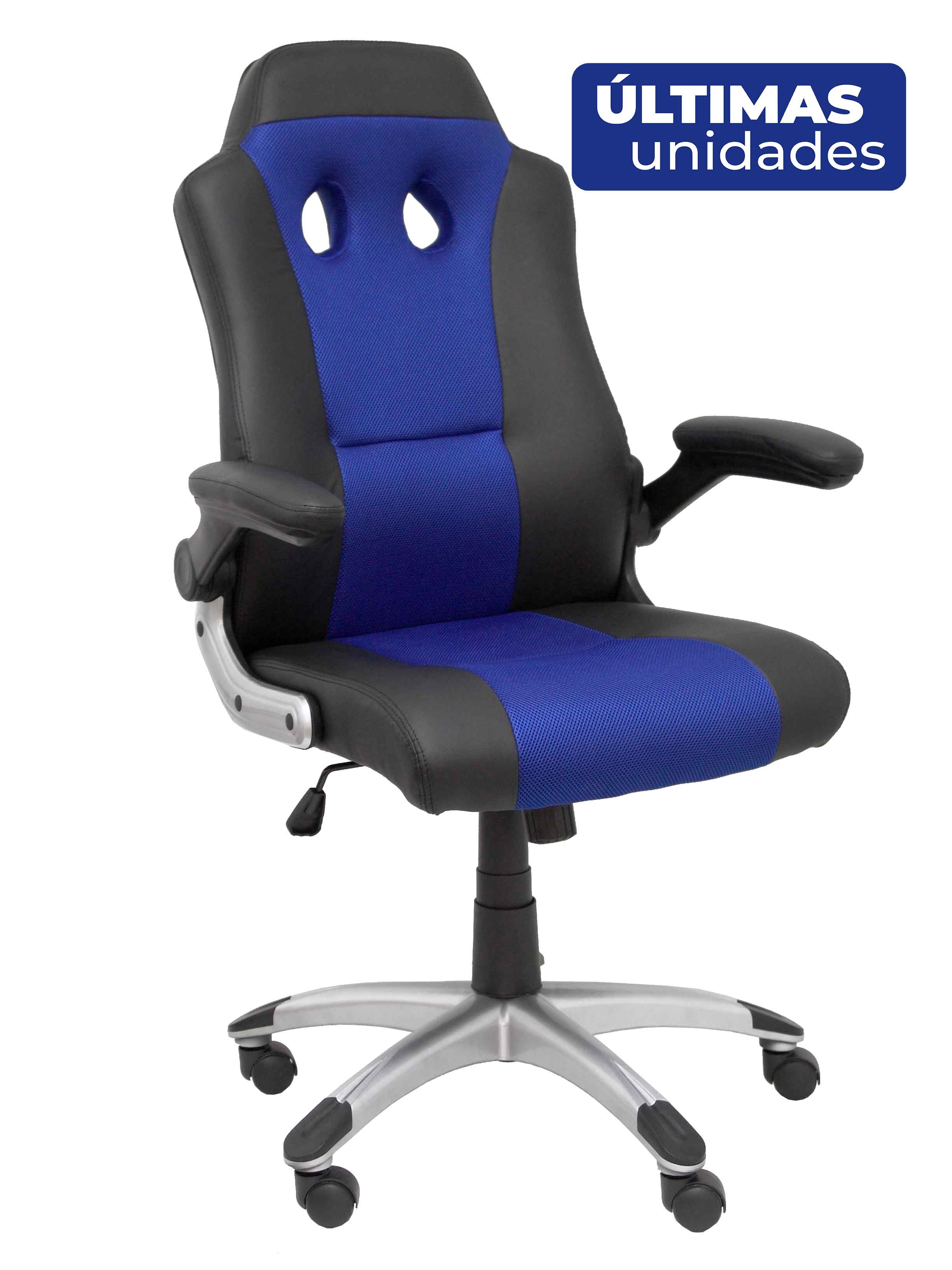 PIQUERAS Y CRESPO Silla gaming Talave similpiel negro y azul ¡Ultimas unidades!!