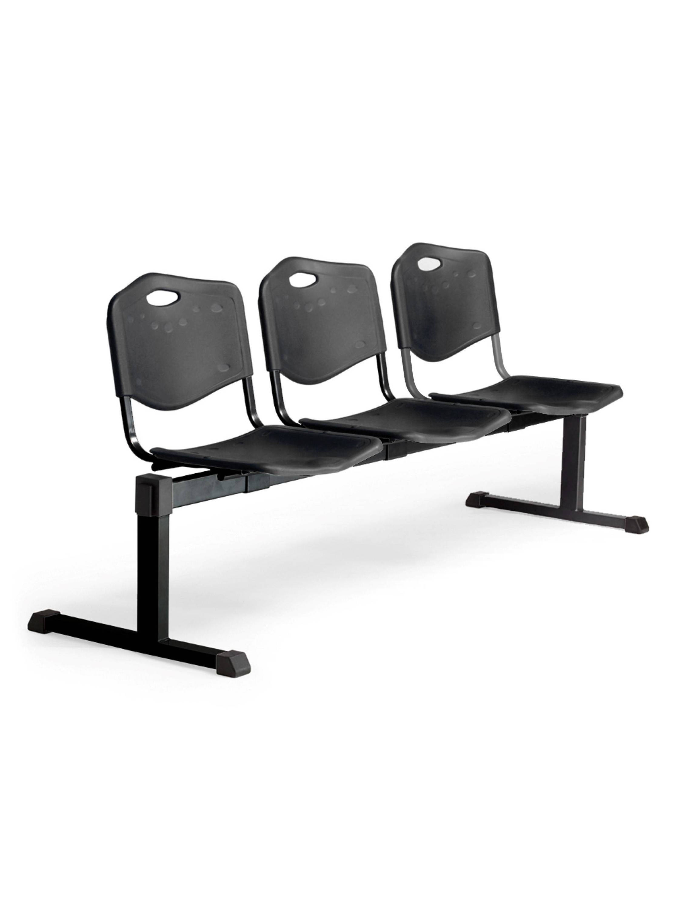 PIQUERAS Y CRESPO NOWY STYL Bancada Iso plastic 3 plazas PVC color negro