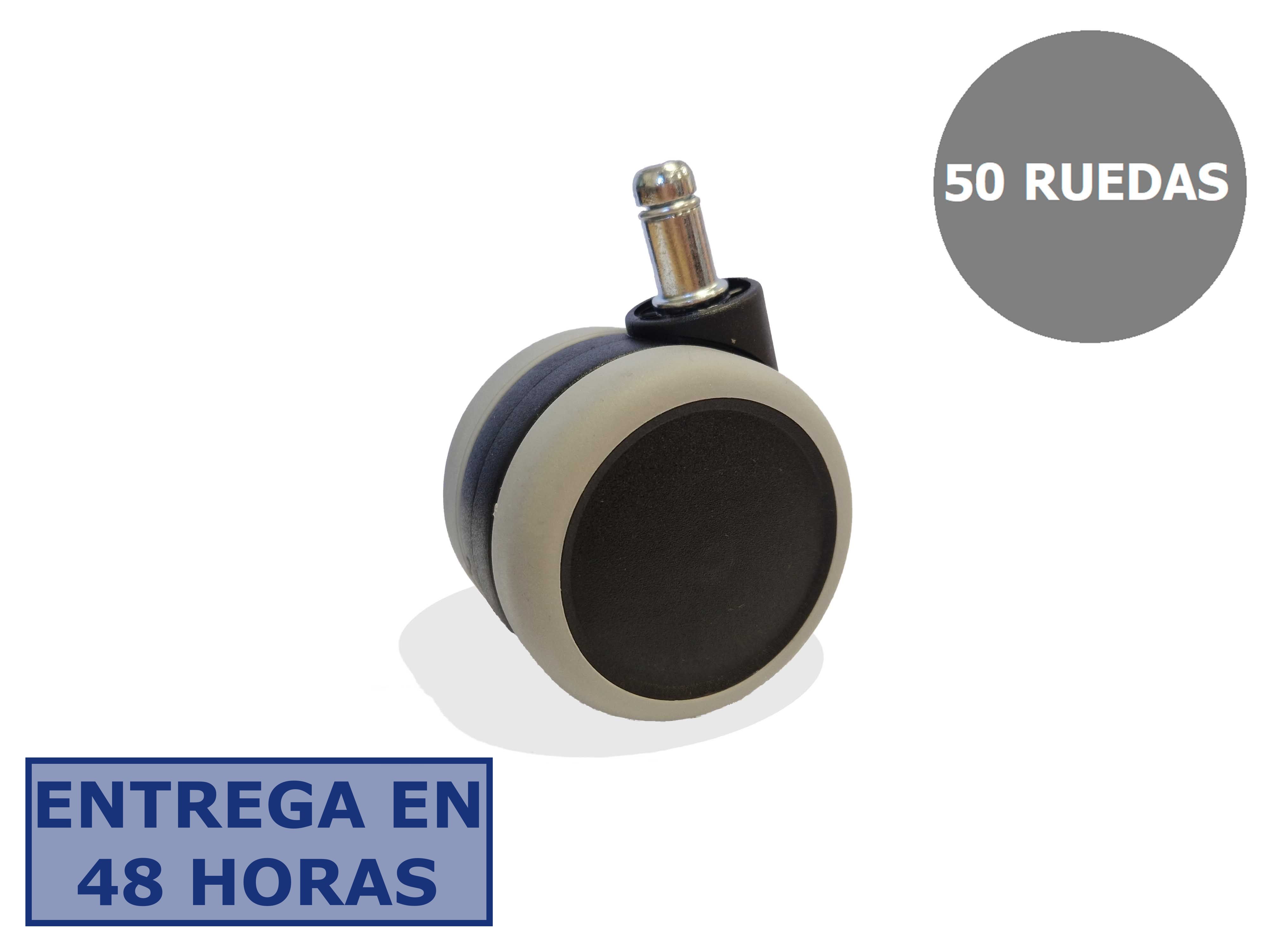 PIQUERAS Y CRESPO Kit de 50 ruedas engomadas de 65mm perno 11 mm