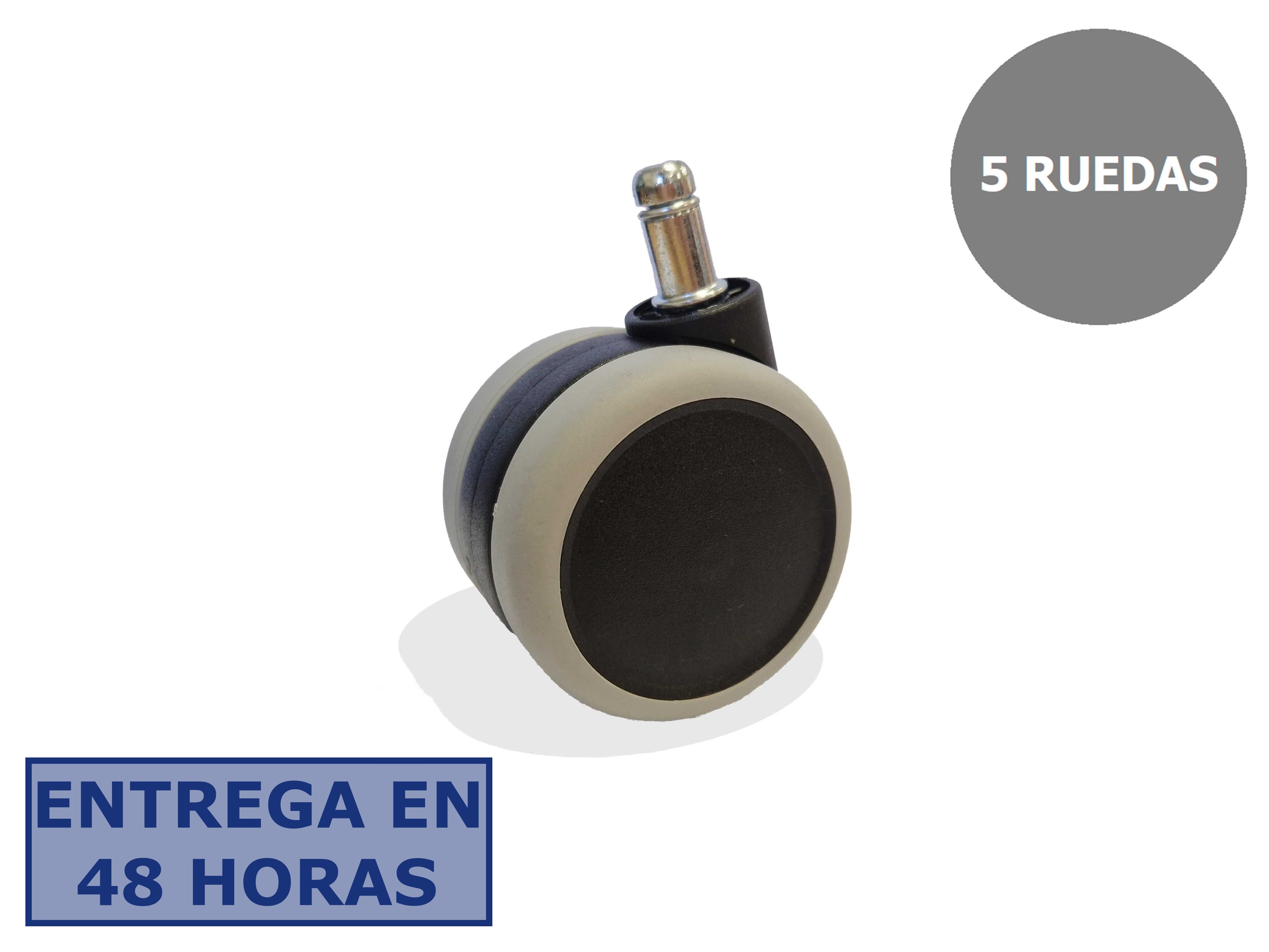 PIQUERAS Y CRESPO Kit de 5 ruedas engomadas de 65mm perno 11 mm.