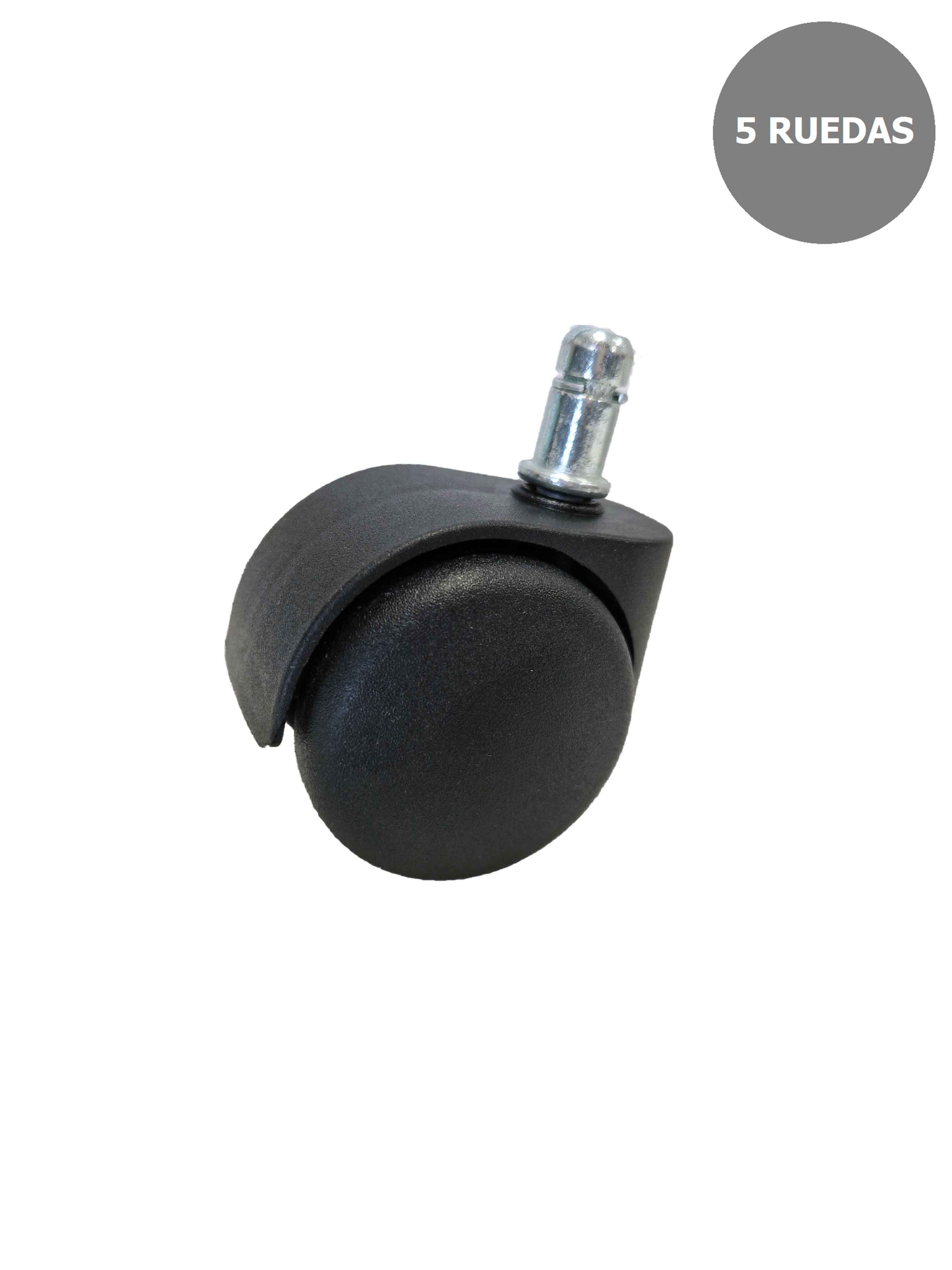 PIQUERAS Y CRESPO Kit de 5 ruedas de nailon de 50 mm perno 11 mm