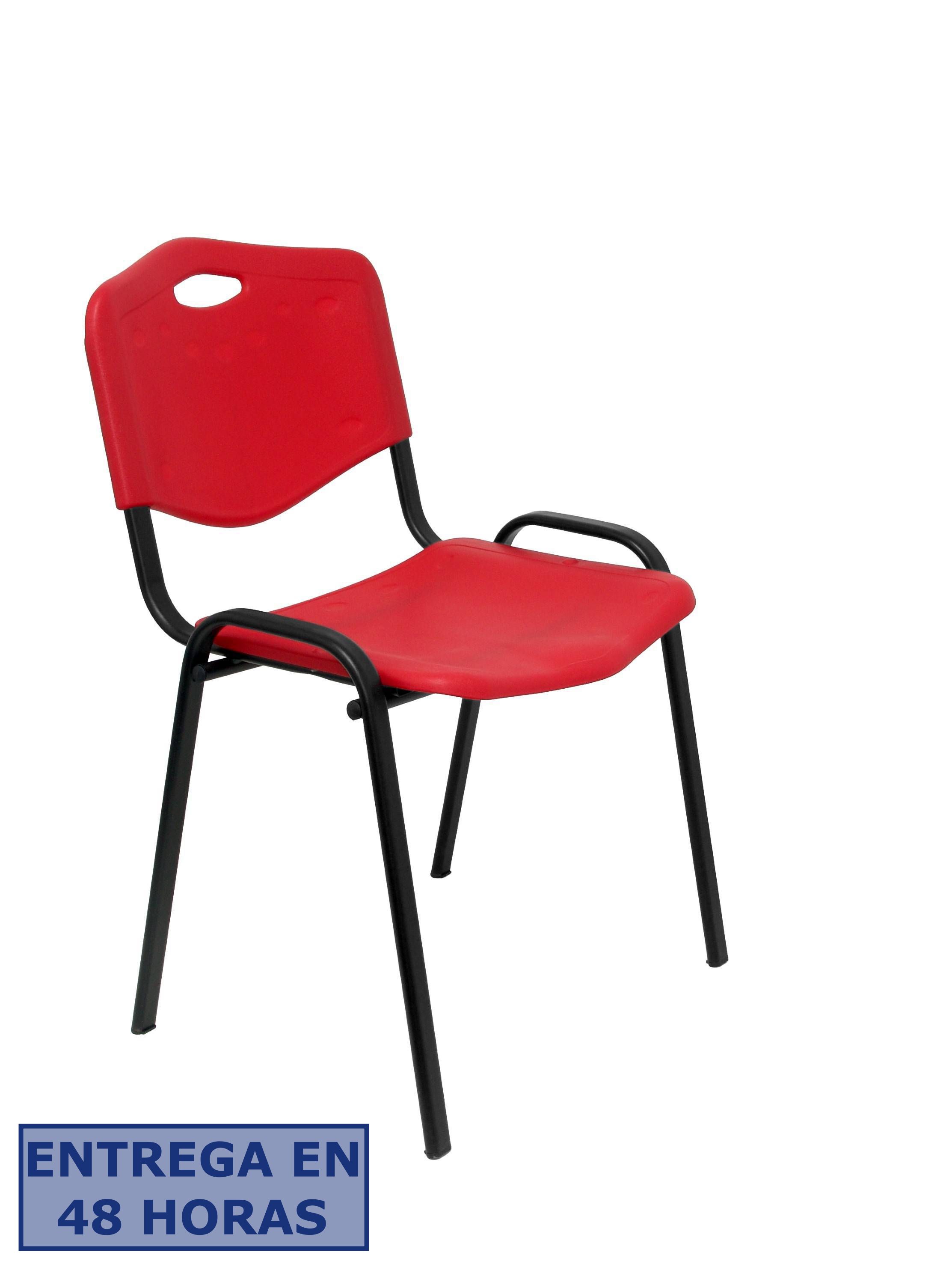 PIQUERAS Y CRESPO Pack 2 sillas Iso plastic PVC rojo ¡Ultimas unidades!!
