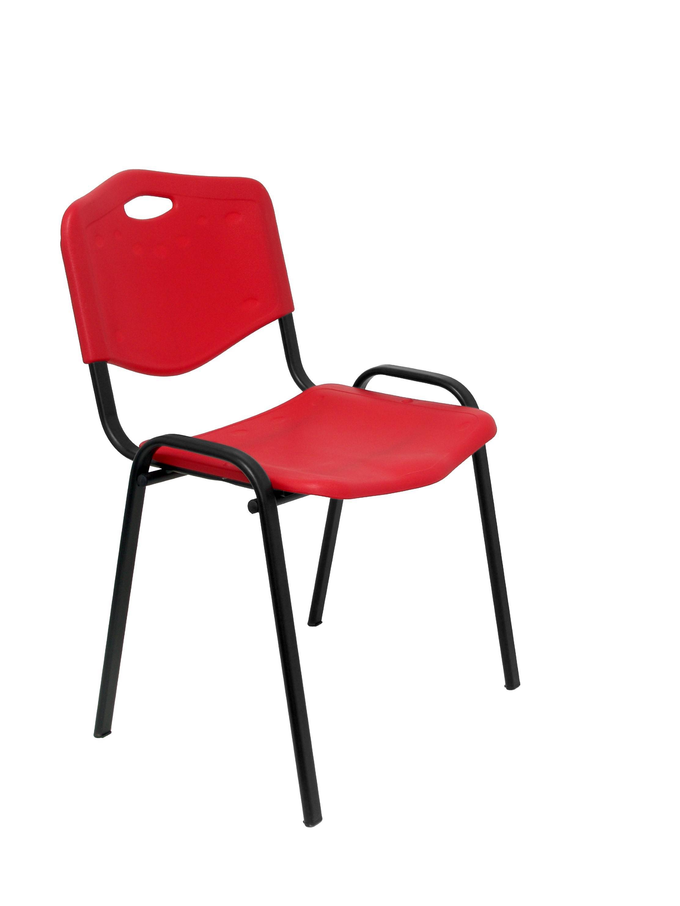 PIQUERAS Y CRESPO Pack 2 sillas Iso plastic PVC rojo ¡Ultimas unidades!!