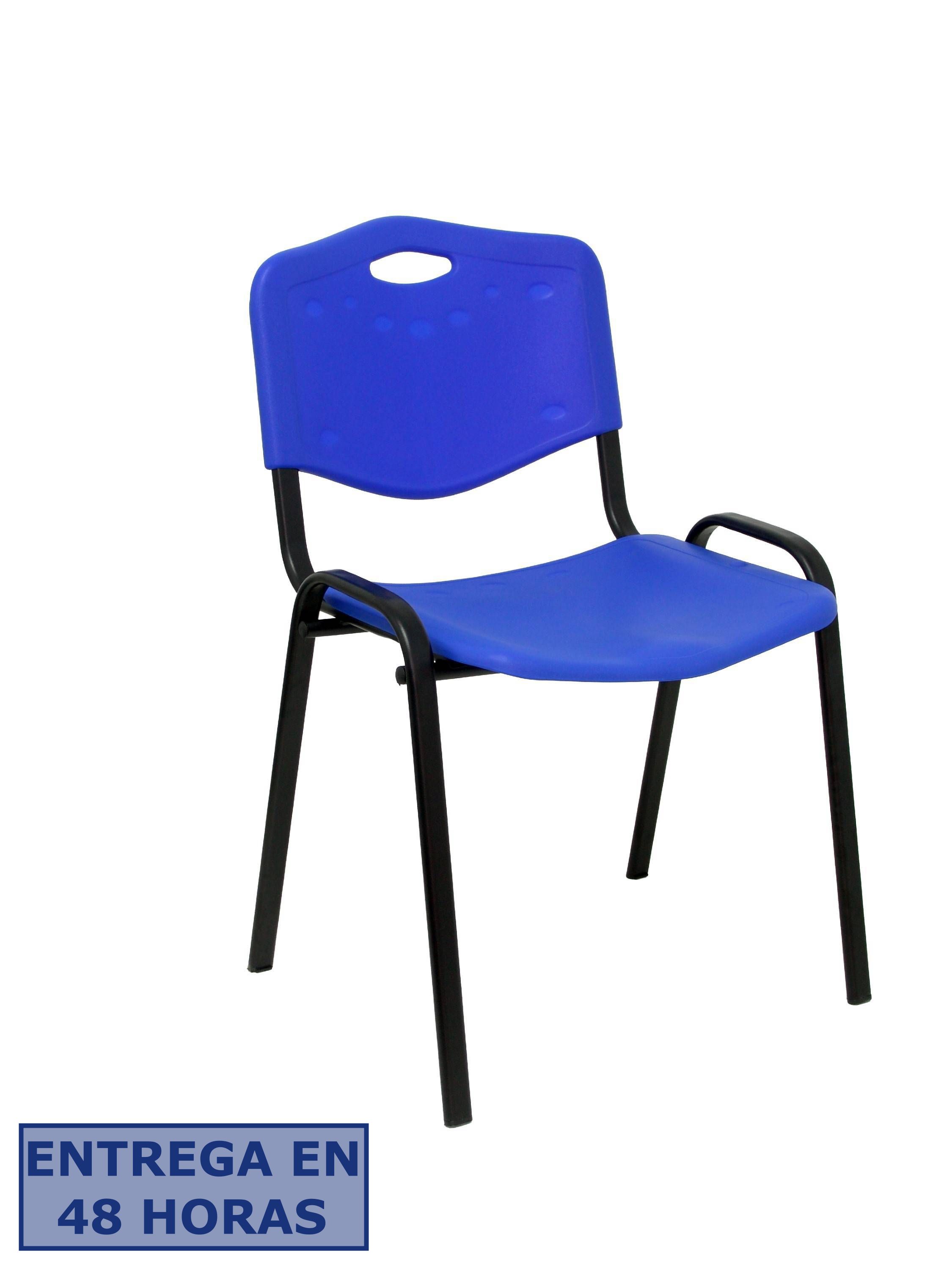 PIQUERAS Y CRESPO NOWY STYL Pack 4 sillas Iso plastic PVC azul