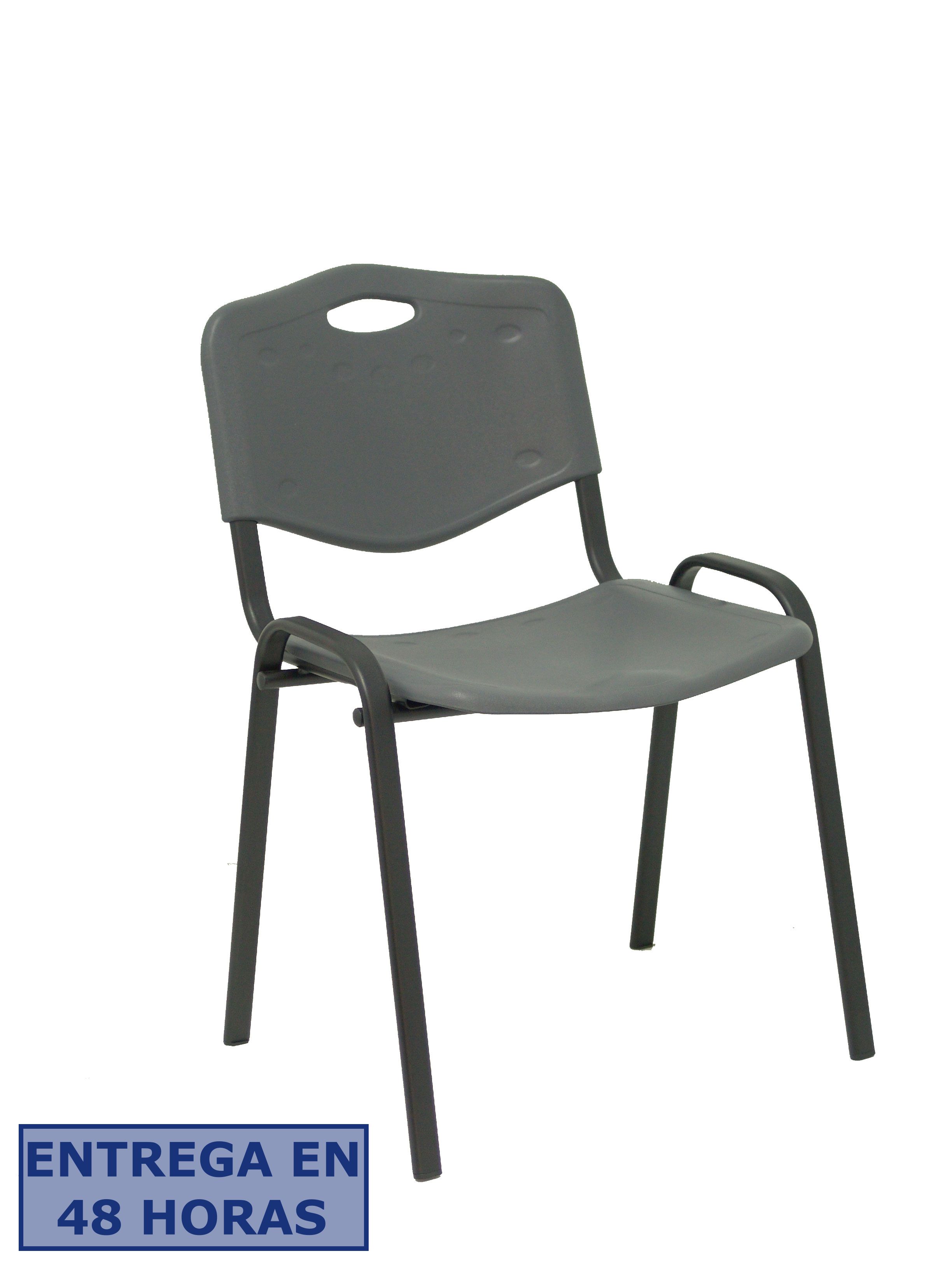 PIQUERAS Y CRESPO NOWY STYL Pack 4 sillas Iso plastic PVC gris