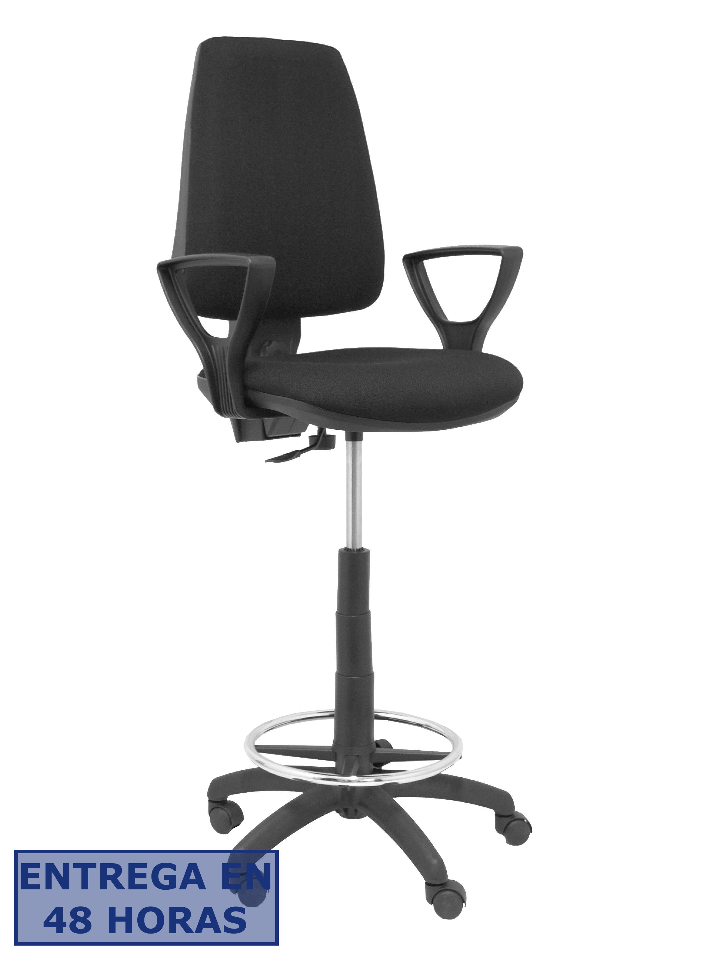 PIQUERAS Y CRESPO Taburete Elche CP brazos golf bali color negro