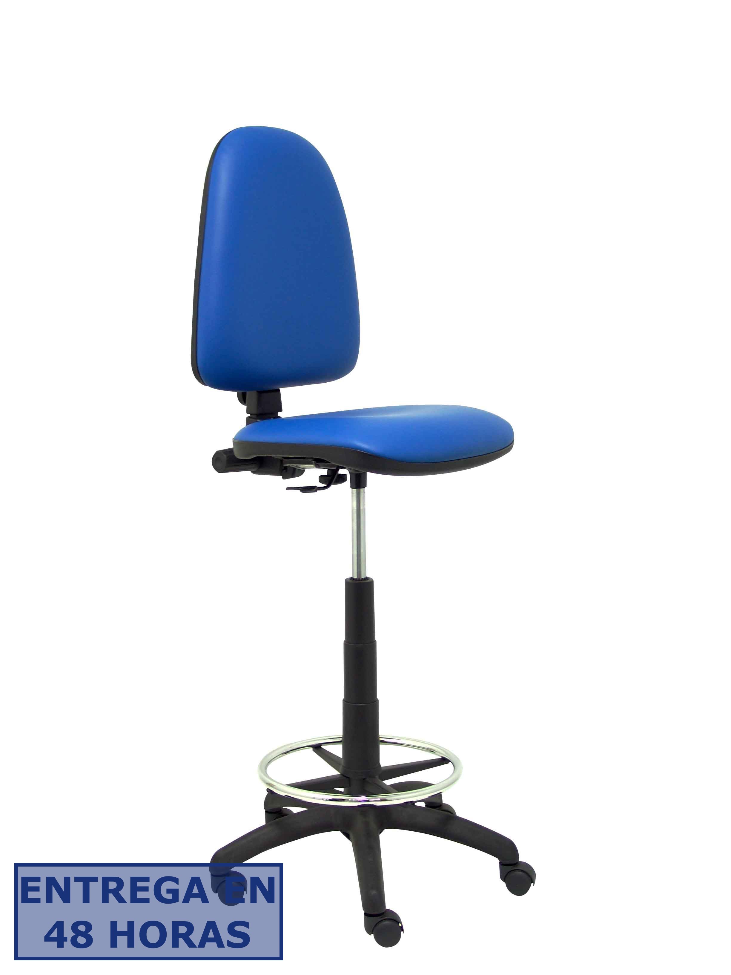 PIQUERAS Y CRESPO Taburete Aýna similpiel azul