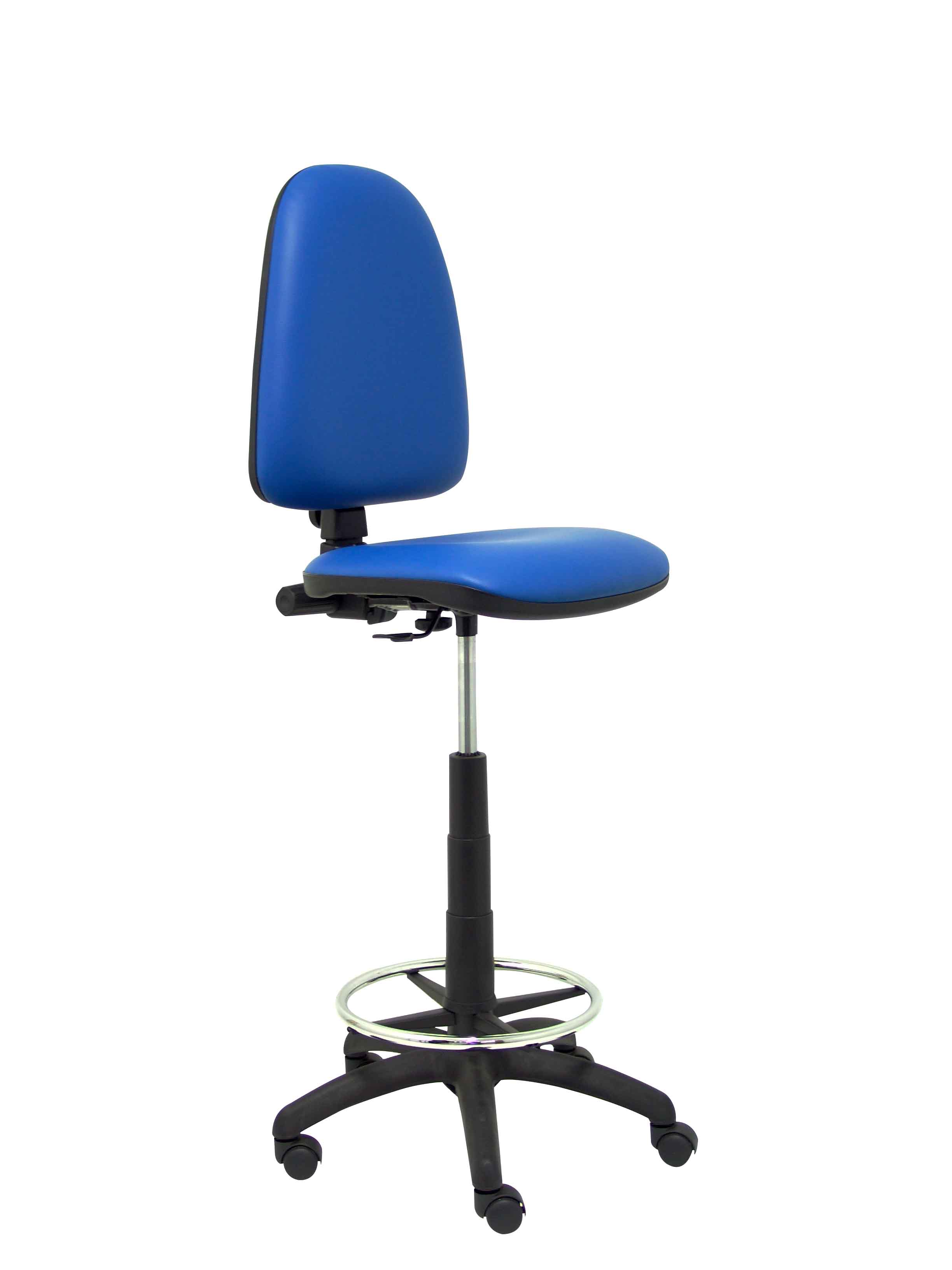 PIQUERAS Y CRESPO Taburete Aýna similpiel azul