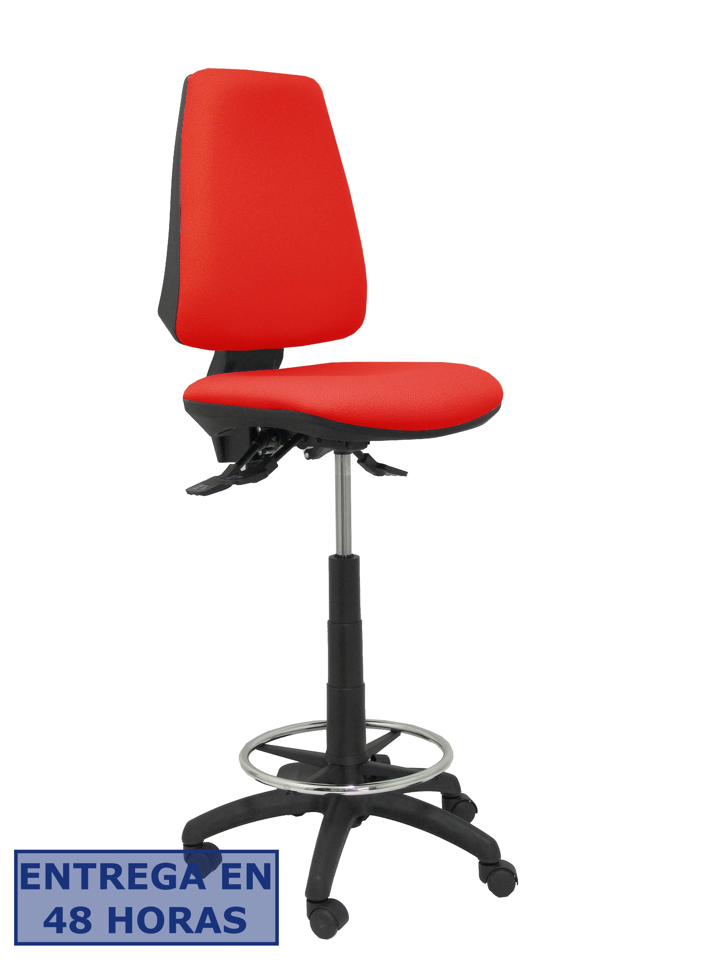 PIQUERAS Y CRESPO Taburete Elche S bali rojo