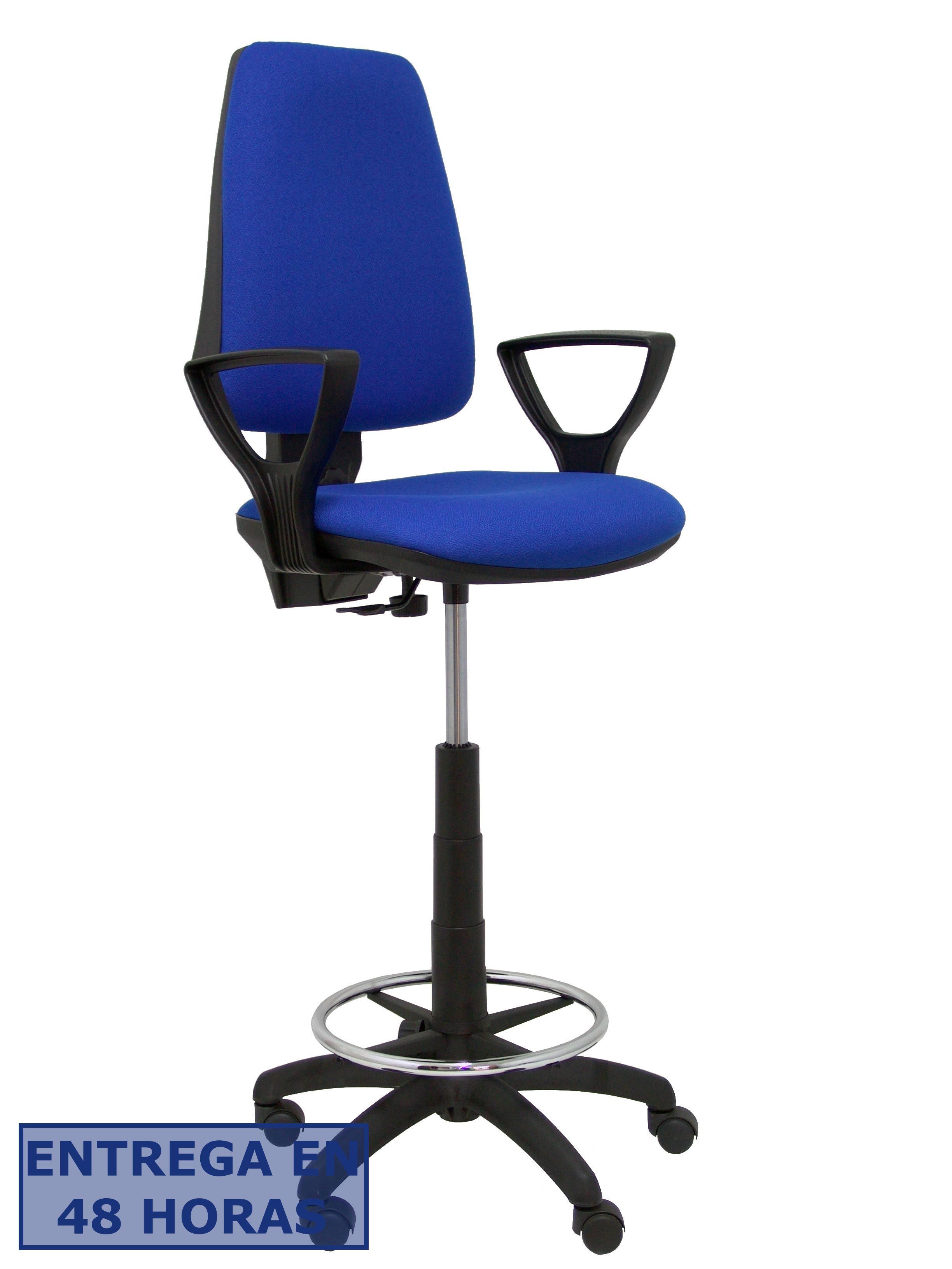 PIQUERAS Y CRESPO Taburete Elche CP brazos fijos bali color azul