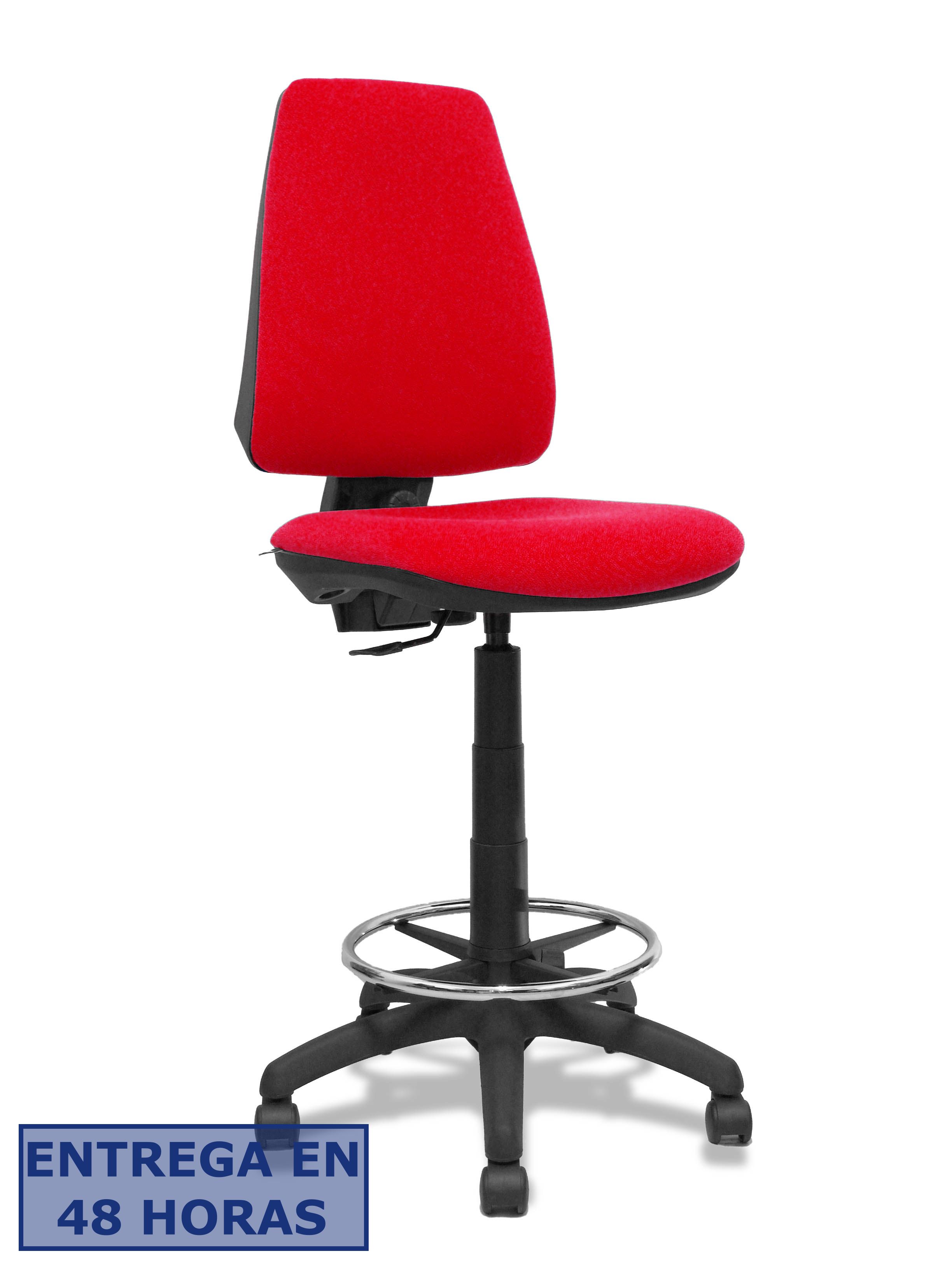 PIQUERAS Y CRESPO Taburete Elche CP bali rojo