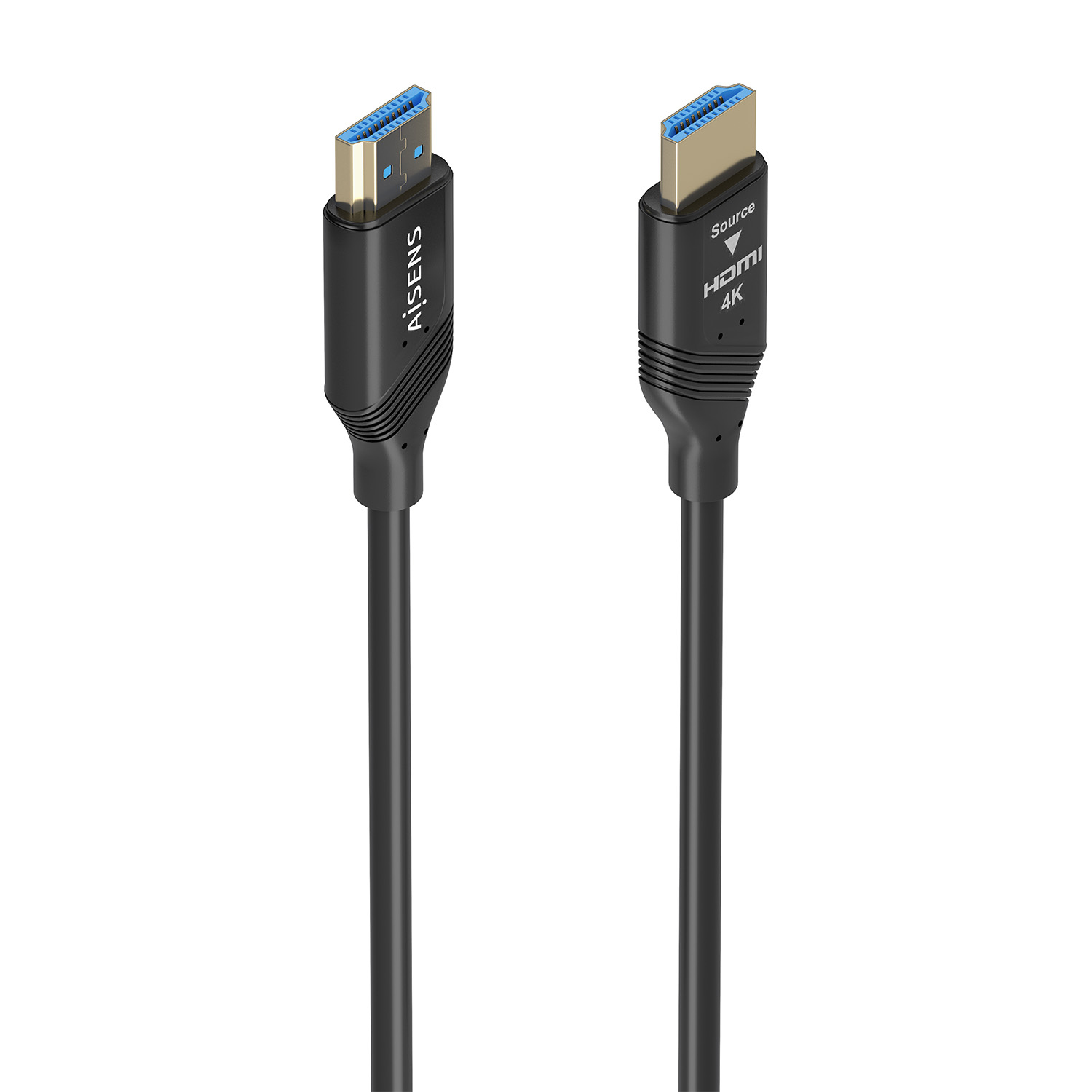 AISENS - CABLE HDMI V2.0 AOC PREMIUM ALTA VELOCIDAD / HEC 4K@60HZ 18GBPS, A/M-A/M, NEGRO, 20M