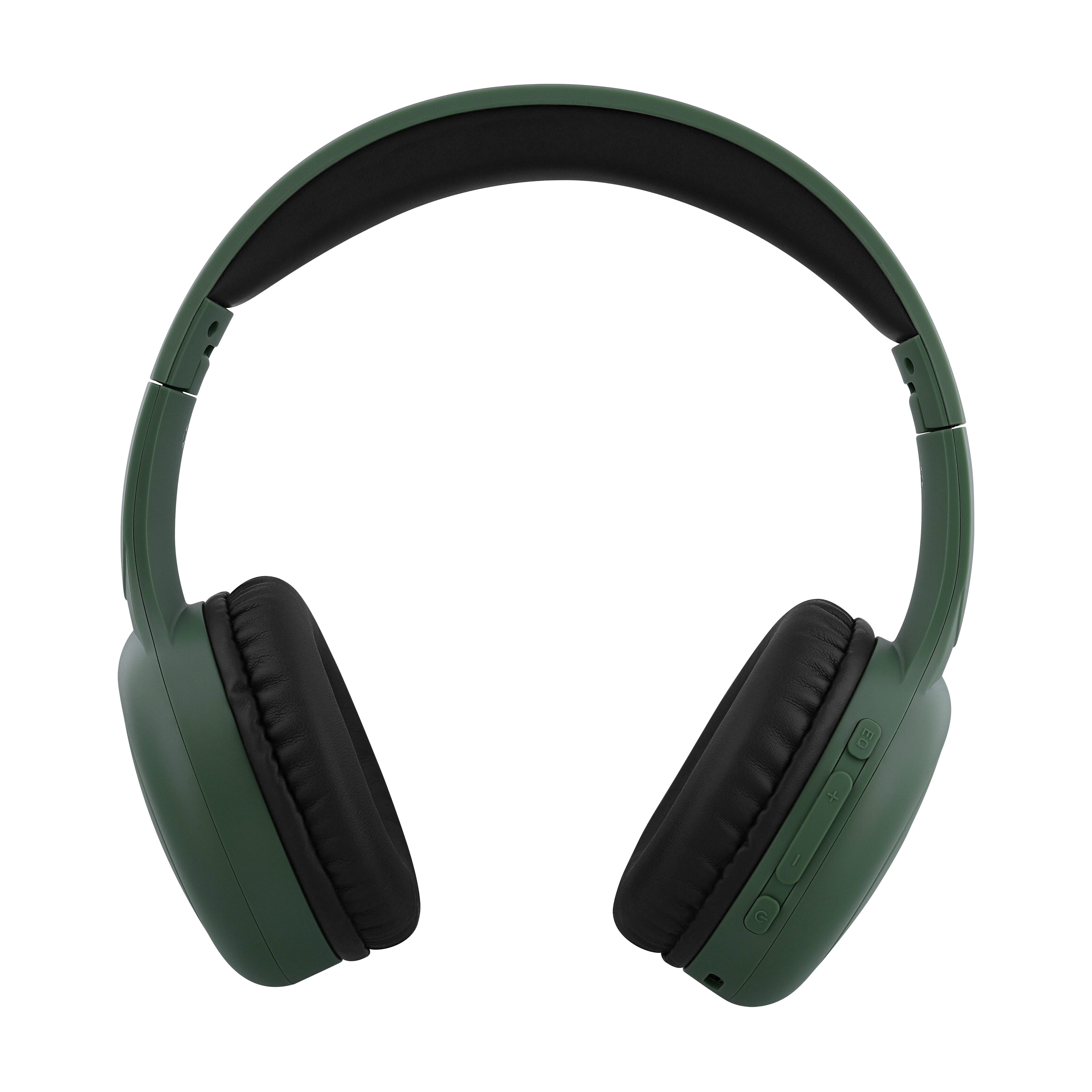 TNB TONALITY - Auriculares supraaurales On-ear Bluetooth headphones - sage green & black cassis