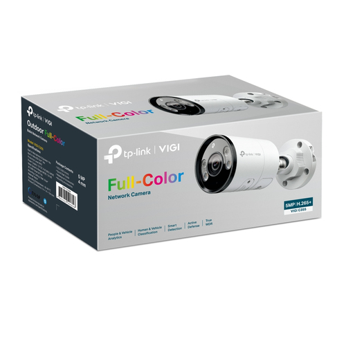 TP-LINK VIGI C355 (6mm) Camara IP VIGI tipo bullet Full-Color para exteriores de 5MP