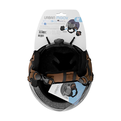 TNB URBAN MOOV - Casco protector con visera y orejeras desmontables - talla M - Color Azul marino