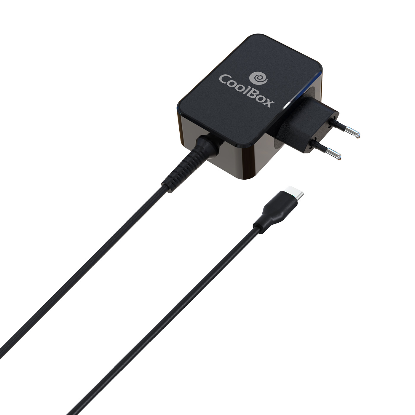 COOLBOX Alimentador Universal GaN 65W con USB-C para ordenadores portatiles