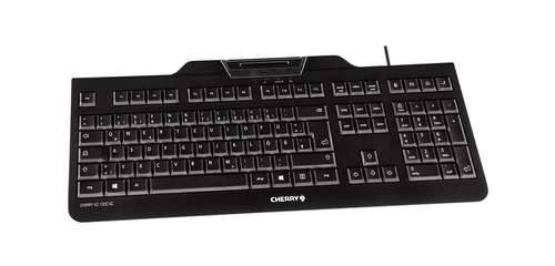 CHERRY KC 1000 SC teclado USB QWERTY Español Negro