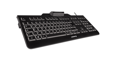 CHERRY KC 1000 SC teclado USB QWERTY Español Negro