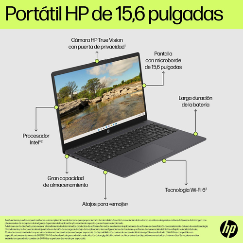 HP Portatil 15-FD0054NS Intel Core i5-1334U / 16GB / 512GB SSD / 15,6" / Win11 Home