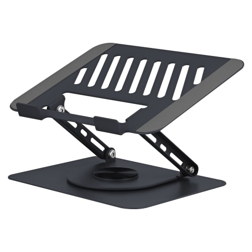 TNB Soporte metalico giratorio de 360° para portatil iClick, gris oscuro