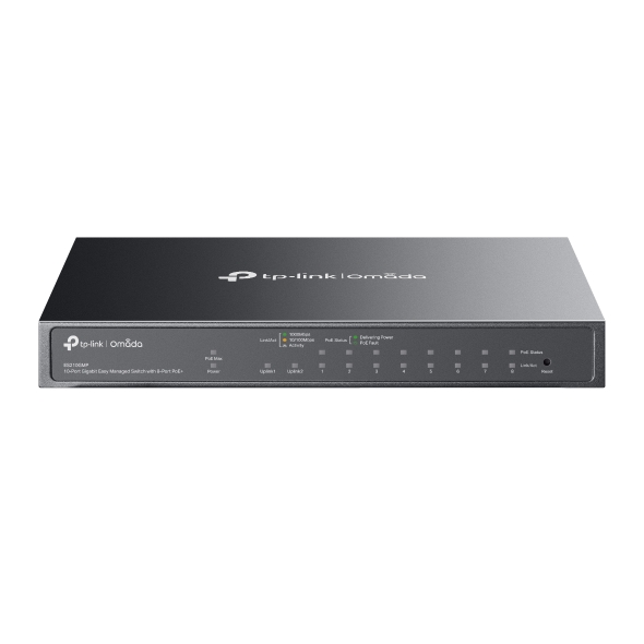 TP-LINK Switch Omada Easy Managed 10 Puertos Gigabit 8 Puertos PoE+