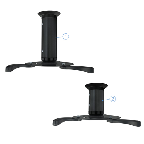TOOQ SOPORTE PROYECTOR PJ1010TN-B TECHO GIRAT. NEGRO