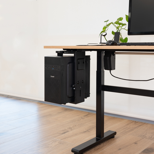 TOOQ SOPORTE PARA CPU ESCRITORIO/PARED NEGRO