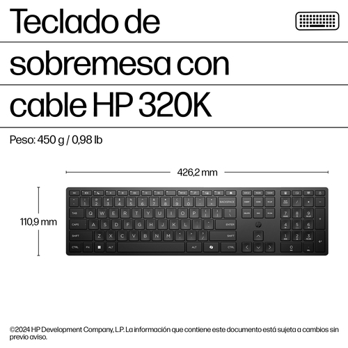 HP Teclado 320K