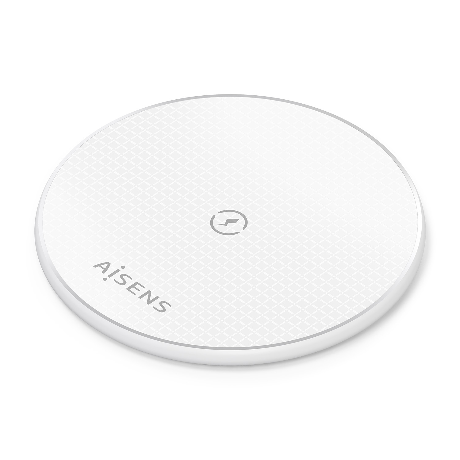 AISENS - CARGADOR INALAMBRICO USB-C 15W PARA MOVIL, BLANCO