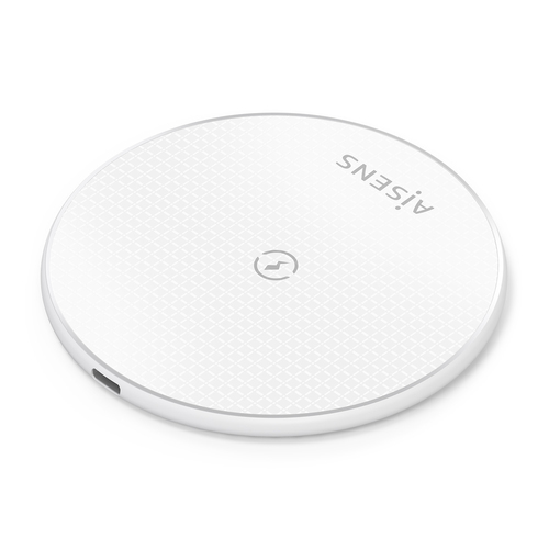 AISENS - CARGADOR INALAMBRICO USB-C 15W PARA MOVIL, BLANCO
