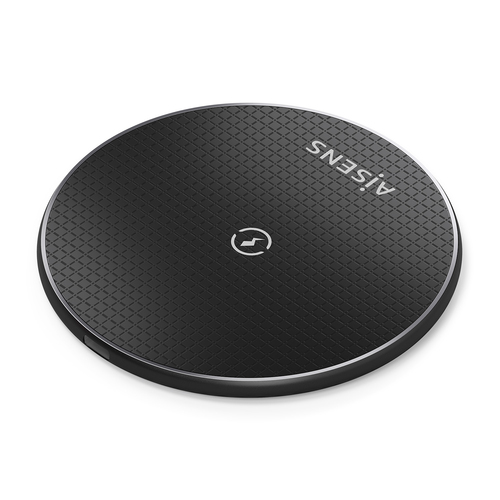 AISENS - CARGADOR INALAMBRICO USB-C 15W PARA MOVIL, NEGRO