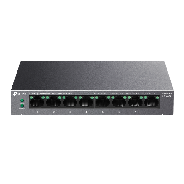 TP-LINK Switch Gigabit de sobremesa de 8 puertos con PoE+