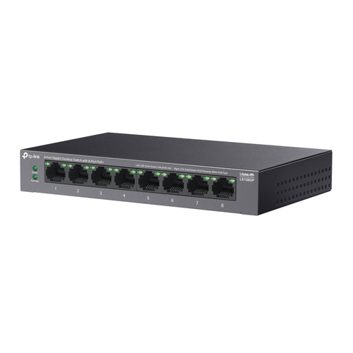 TP-LINK Switch Gigabit de sobremesa de 8 puertos con PoE+
