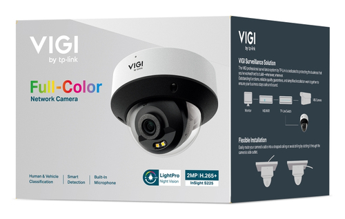 TP-LINK Camara IP VIGI tipo domo Full-Color de 2MP
