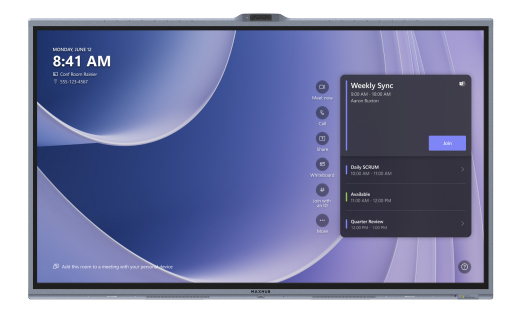 MAXHUB Pantalla interactiva V755T 75" MTR Interactive Touch Display