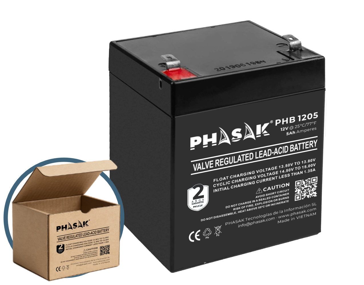 PASHAK Bateria  12V 5Amp