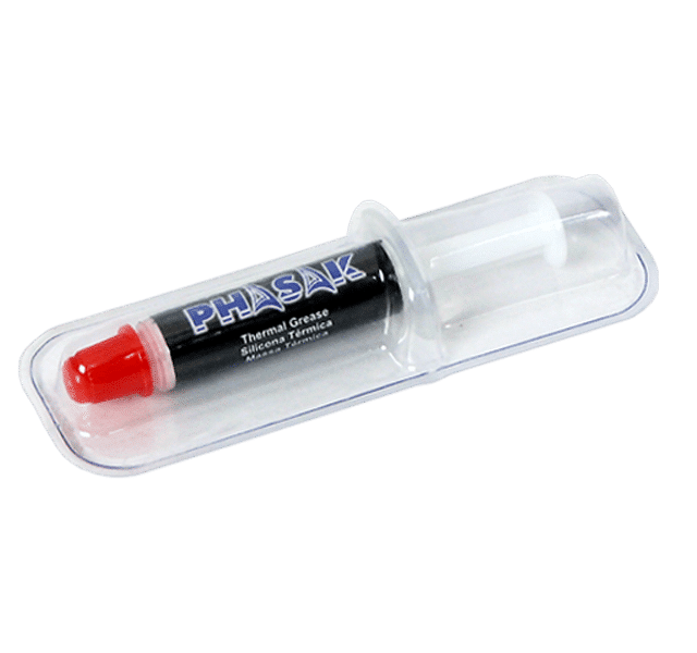 PHASAK Silicona termica blanca en jeringuilla PHASAK, 8 gramos