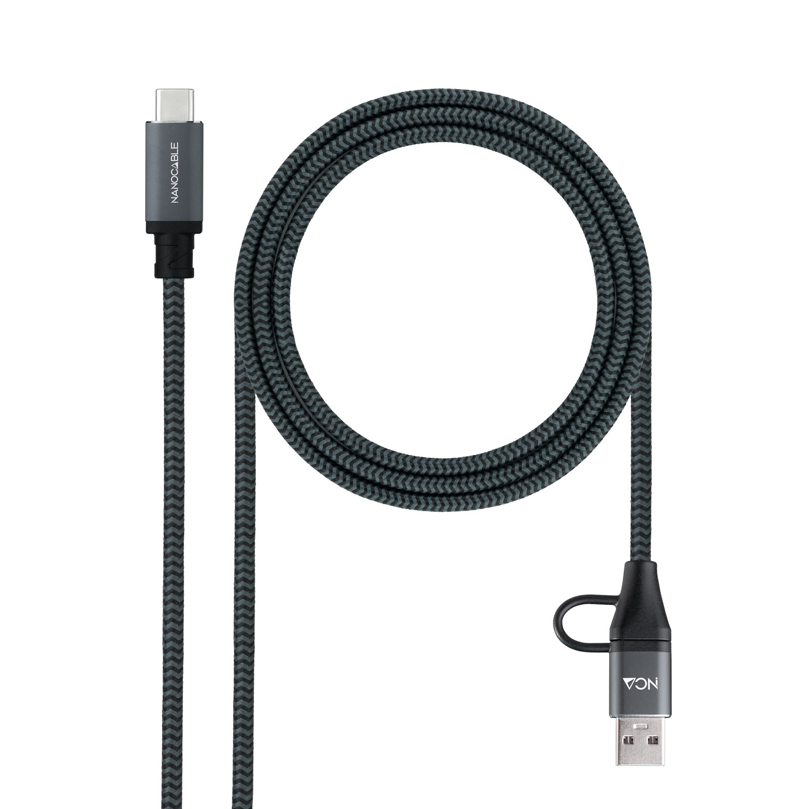 NANOCABLE CABLE USB3.2 GEN2x2 100W,USB-C+A/M-USB-C/M,2M