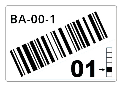 BROTHER Caja de 1 rollo de etiquetas precortadas para estanterias y estanterias paletizadas de 55 x 85 mm. Blanco, para codigos de barras - 340 etiquetas/rollo