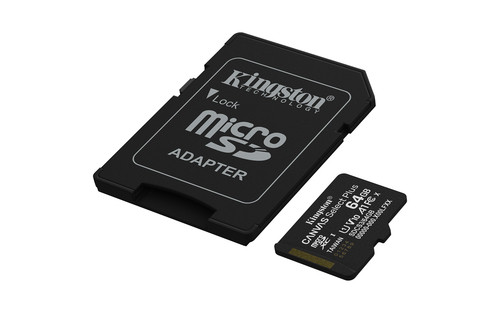 KINGSTON MicroSDXC 64GB GEN3 / Class 10 / Adaptador SD